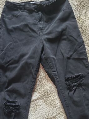 Encore Jeans Black Skinny Ripped Women’s Jeans